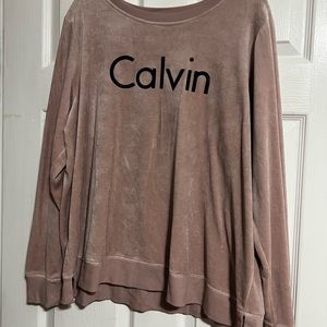 Pink Calvin Klein Performance Sweatshirt/Long Sleeve Shirt